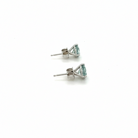 Lab Grown Blue Martini 2.00 Cttw Studs