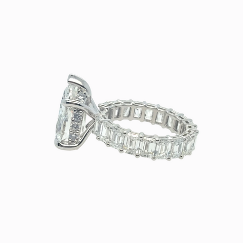 Full Eternity & Hidden Halo Engagement ring