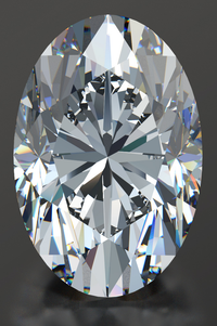 0.71 Carat Oval Lab Grown Diamond: PC13U579399410