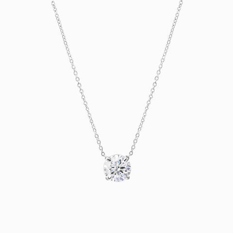 1.00 WG Solitaire Pendant and Chain - PCJP100W-13