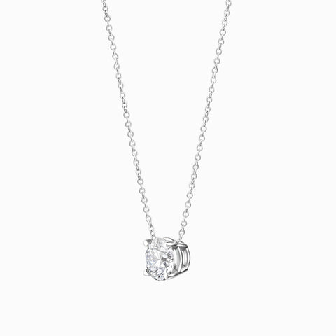 1.00 WG Solitaire Pendant and Chain - PCJP100W-13