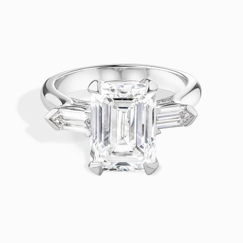 Statement 3 Stone Signature Emerald Ctr - 3.45 Cttw