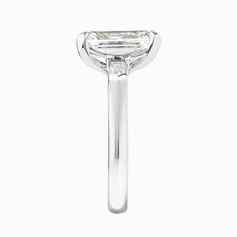 Statement 3 Stone Signature Emerald Ctr - 3.45 Cttw