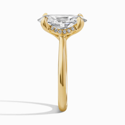 Statement Cathedral Hidden Halo Ring - Oval 5.26