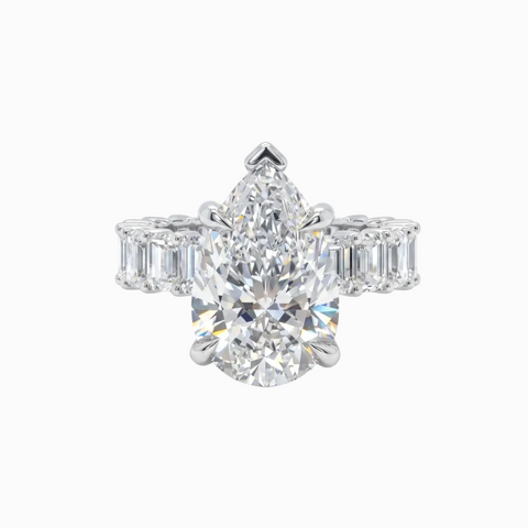 Full Eternity & Hidden Halo Engagement ring