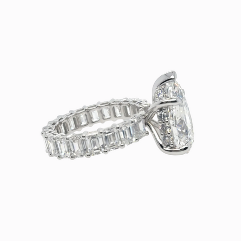 Full Eternity & Hidden Halo Engagement ring