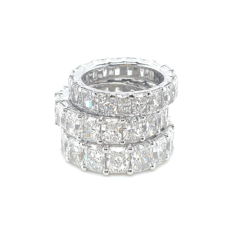 Radiant Eternity Band 6ct, 8.75 and 10.75ct TW