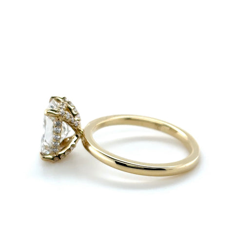 Hidden Halo Pave Head Yellow Gold - PCMR0001E-2.00