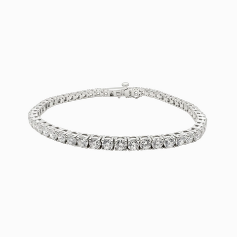 Tennis Bracelet Platinum Sterling 925