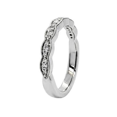 Textured Wedding Band .17ct
