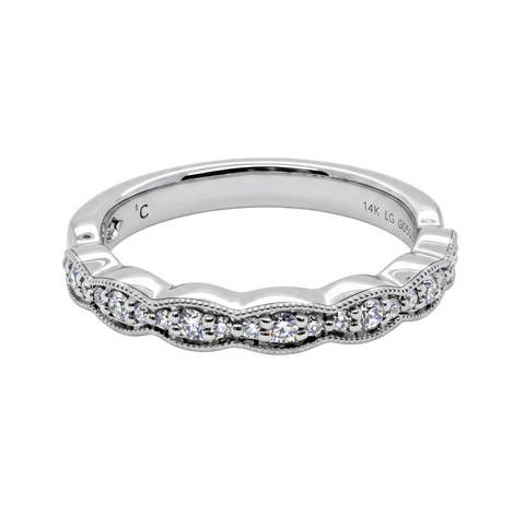 Textured Wedding Band .17ct