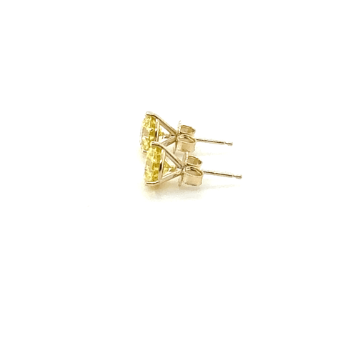 Lab Grown Yellow Martini 2.00 cttw Studs