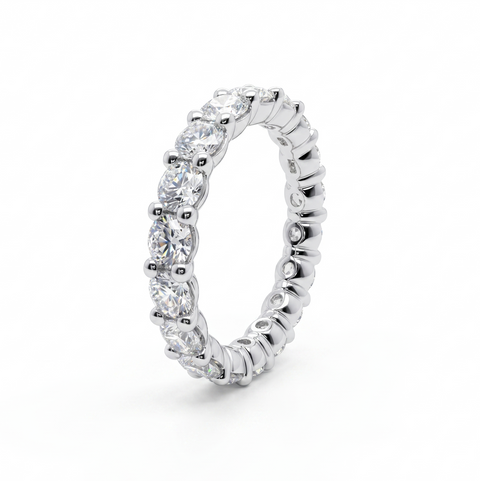 Round Eternity Band Ready to Ship