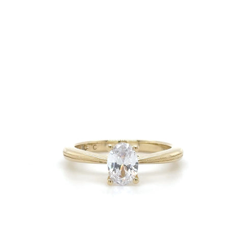 PCJSM0512EC075 Beaded Solitaire - 0.75ct