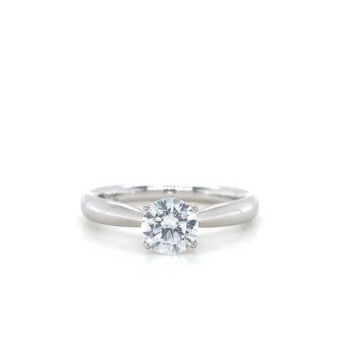 PCJSM0468EC075 Ski Tip Solitaire  - 0.75ct