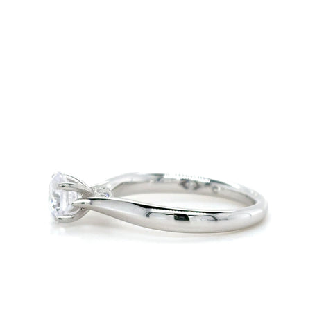 PCJSM0468EC075 Ski Tip Solitaire  - 0.75ct
